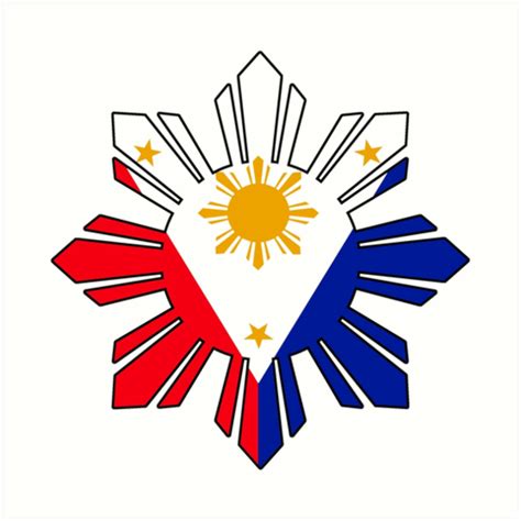 Philippine Sun Flag Art Print by kayve in 2021 | Filipino tattoos, Flag ...