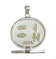 Personalized Egyptian Cartouche Jewelry | Name Pendant | Round Cartouche in 925 Sterling Silver ...