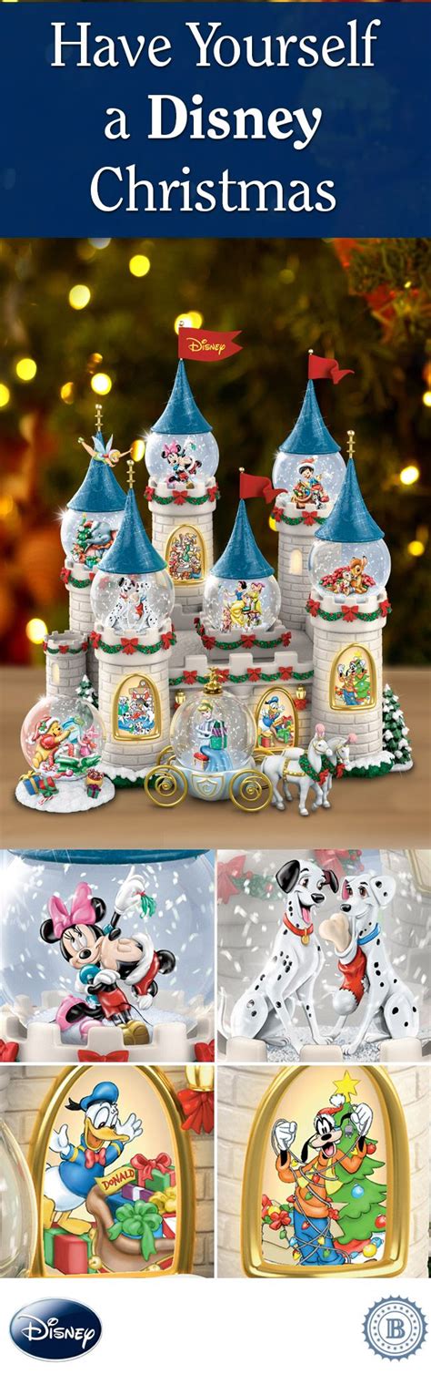 8 Disney Christmas Snowglobes With Lights And Music