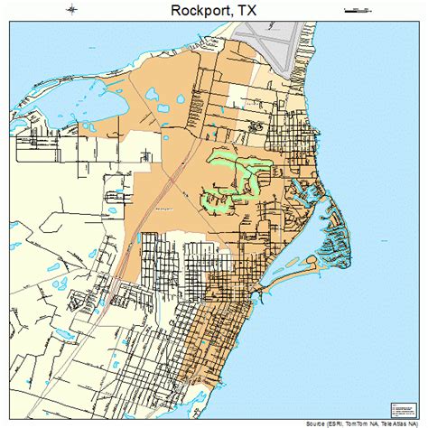 Rockport Texas Street Map 4862804