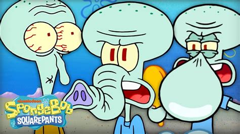 Squidward's NOSE-iest Moments 👃 Every Time His Schnoz Was Broken or Transformed | SpongeBob ...