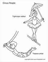 Free Circus Coloring Pages sketch template
