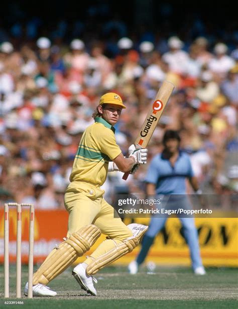 Dean Jones batting for Australia during the Australian Bicentennial ...