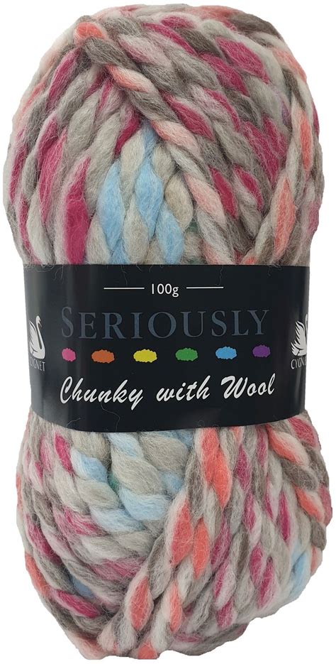 Marble 8405 Seriously Chunky with Wool | Super chunky yarn, Chunky yarn, Wool