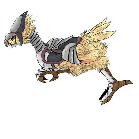 armored chocobo by justkilled on DeviantArt