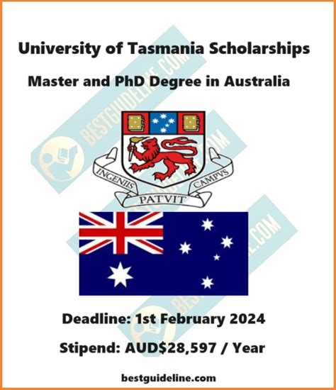 University of Tasmania Scholarships 2024-2025 in Australia