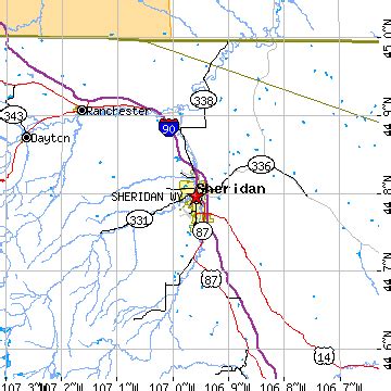 Sheridan, Wyoming (WY) ~ population data, races, housing & economy