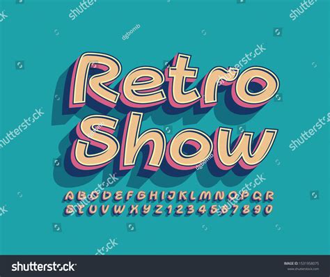 Vector Creative Poster Retro Show Vintage Stock Vector (Royalty Free ...