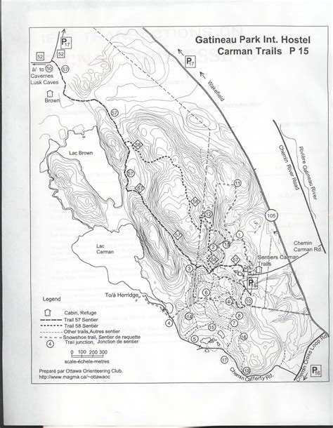 Gatineau Park Topographical Maps