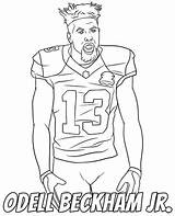 Odell Beckham Jr Coloring Sheet sketch template