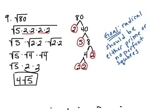 ShowMe - Simplifying Radicals With Coefficient