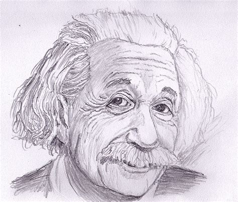 Einstein Pencil Drawing