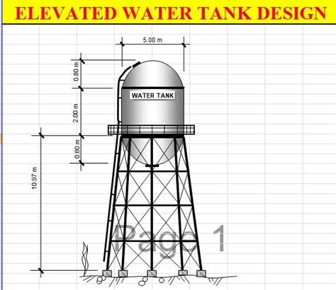 Elevated water tank design| elevated water tank | CIVIL WEBSITE