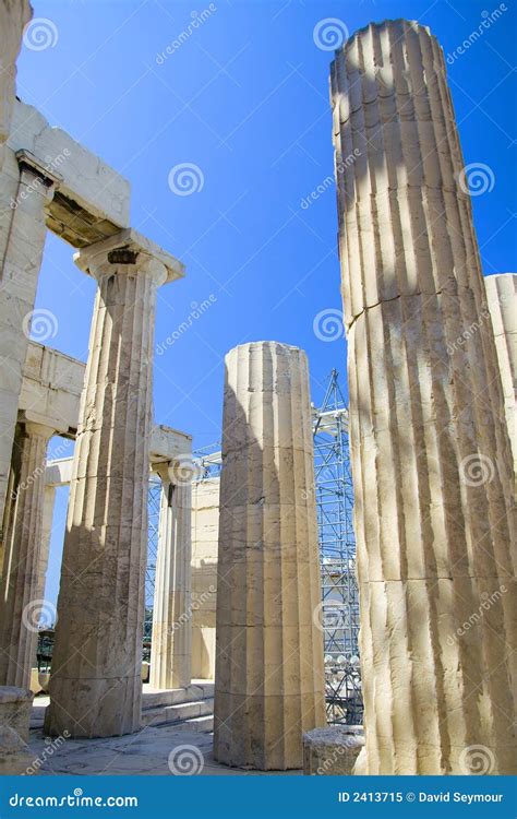 Ancient Greek Columns Royalty Free Stock Photo - Image: 2413715