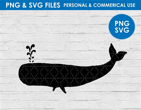 Whale Silhouette Svg / Whale Clipart / Whale Cutfile / PNG / Digital ...