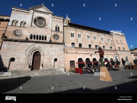 The Foligno Cathedral (or Cathedral of San Feliciano,12th century), in ...