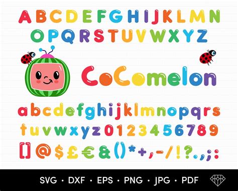 Cocomelon Font Svg Cocomelon Png Cocomelon Svg Alphabet Etsy | Images and Photos finder