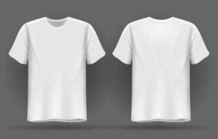 White T Shirt Template Vector