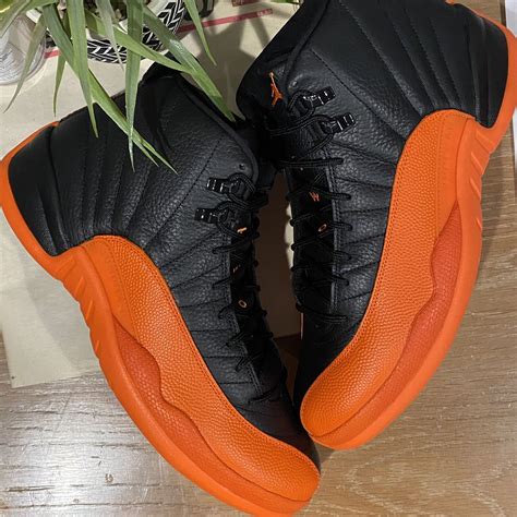 W14.5/M13 - WMNS Nike Air Jordan 12 Brilliant Orange Black White FD9101-081 | eBay