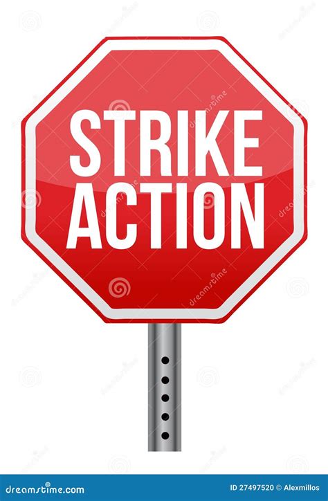 Strike Action Illustration Sign Stock Illustration - Illustration of sign, concept: 27497520