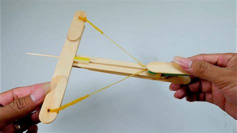 How to make a DIY MINI CROSSBOW - YouTube