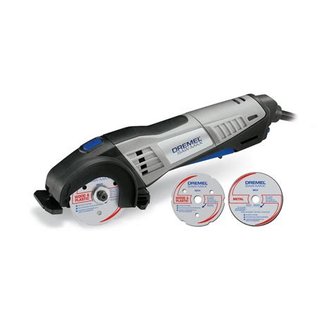 Dremel 18V Lithium-Ion Cordless/Corded Circular Saw Kit with 2 Blades ...