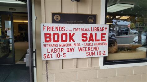 Annual Labor Day Weekend Book Sale - Fort Bragg Library