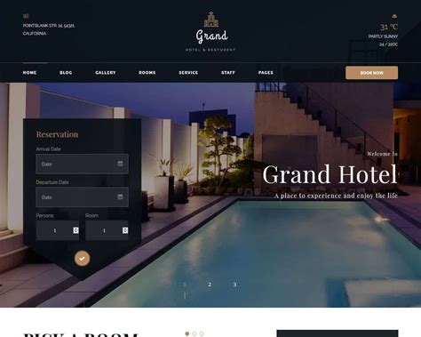 20 Hotel Website Templates to Build the Best Booking Website 2019 - TemplateMag