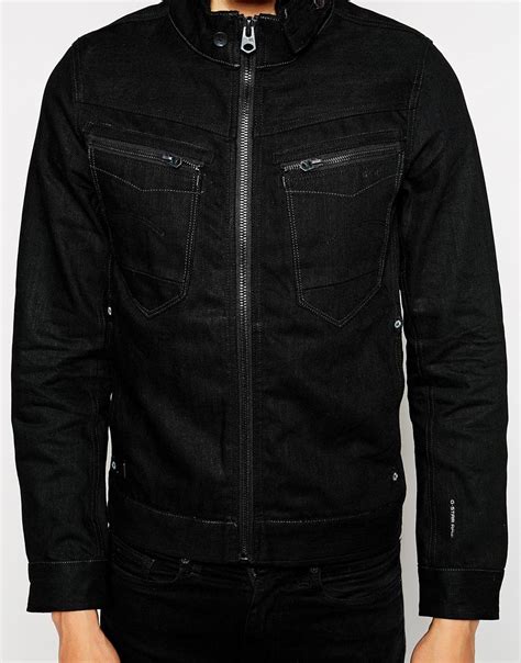 Lyst - G-Star Raw G Star Denim Jacket Arc Zip Slim 3d Black 3d Raw in Black for Men