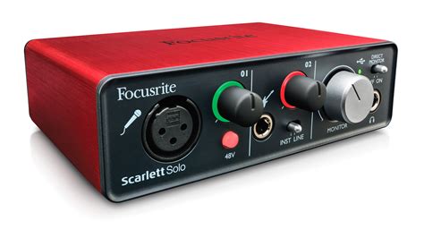 Focusrite Scarlett Solo - Compact USB Audio Interface w / Preamp