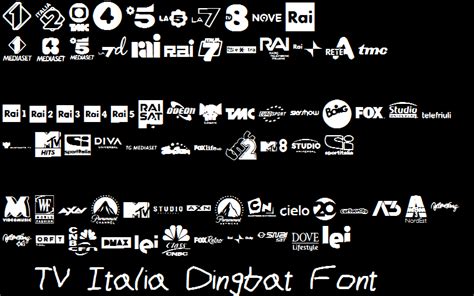 TV Italia Dingbat Font by LogomaxProductions on DeviantArt