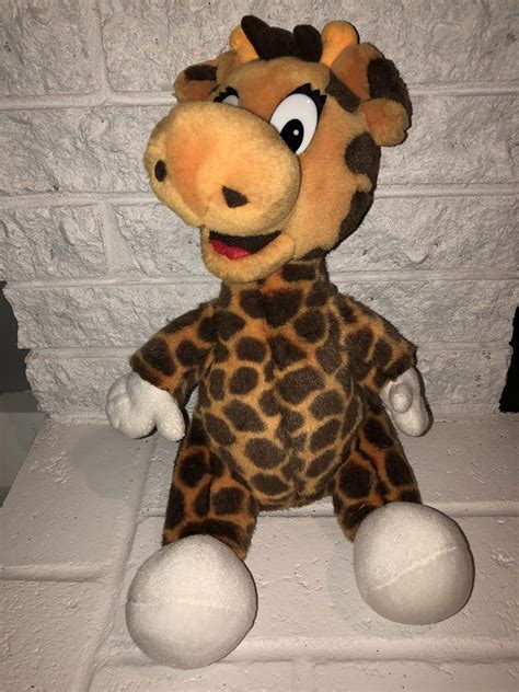 16" VINTAGE 2001 GEOFFREY GIRAFFE STUFFED ANIMAL NY Square PLUSH TOYS R ...