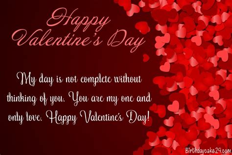 Write Wishes, Messages Love On Valentine's Day Card Images