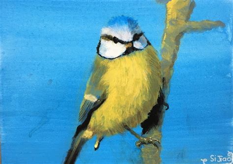 Yellow Bird Painting at PaintingValley.com | Explore collection of ...