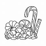 Premium Vector  Coloring Page Of sweets Holiday candy Lollipop Caramel sketch template
