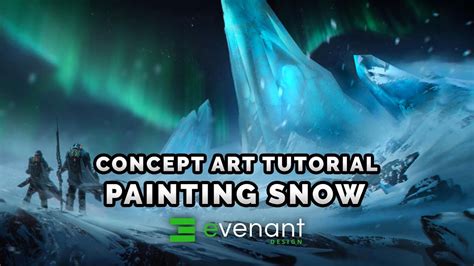 snow landscape digital art tutorial - Rhett Schieler