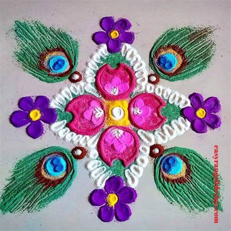 50 Ugadi Rangoli Design (Rangoli Ideas) - March 2020