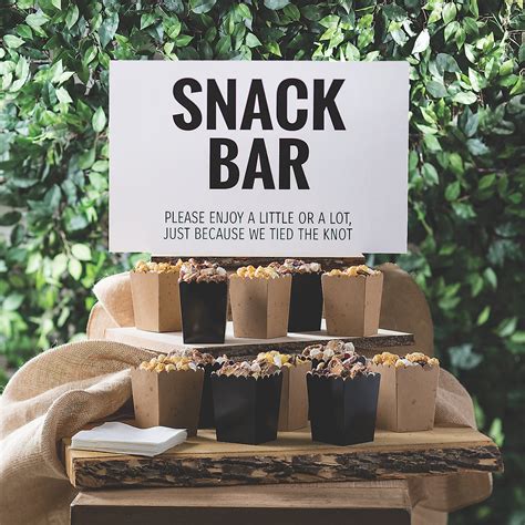 Snack Bar Sign Party Decor 1 Piece | Etsy