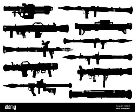 Rocket launcher silhouette vector art Stock Vector Image & Art - Alamy