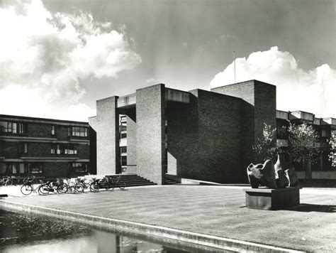 The entrance to the newly built Churchill College, taken by Edward Leigh - International ...