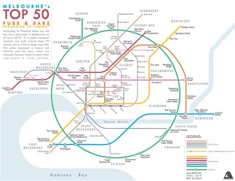 Pubs and Bars of Melbourne Transit Map : r/melbourne