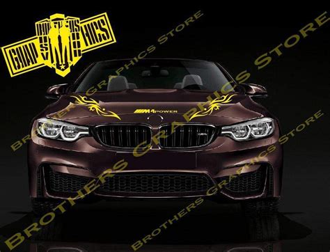 Hood Decals bmw m4 performance stickers bmw m sticker – Brothers Graphics