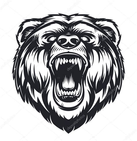 Vector Roaring Bear — Stock Vector © Vecster #183950088