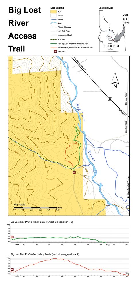 Media Center: Public Room: Idaho: Big Lost River Access Trail - map | Bureau of Land Management