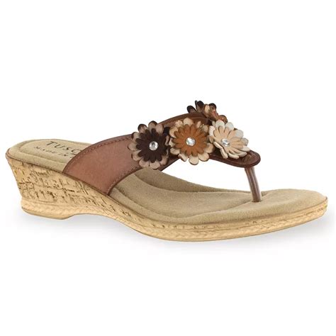 Brown Wedge Sandals | Kohl's