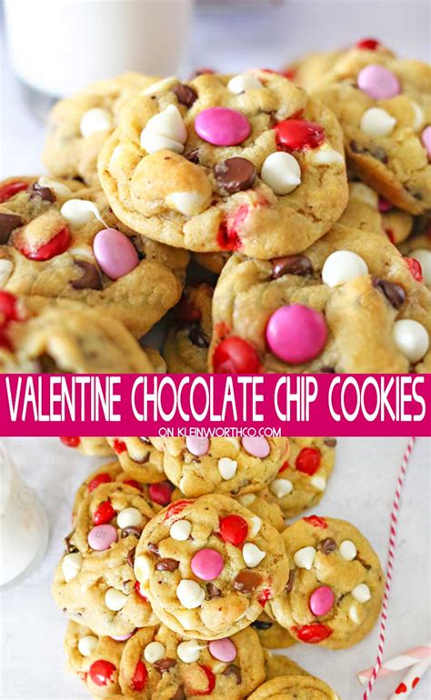 Valentine Chocolate Chip Cookies - Yummi Haus