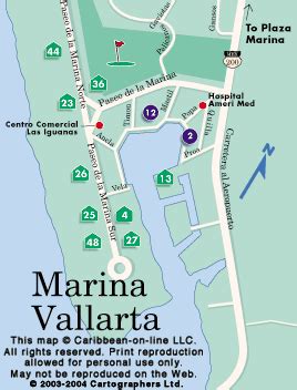 Marina Vallarta Map (Mexico-On-Line)