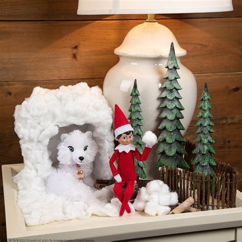 Cotton Ball Fort for Elf Pets® Arctic Fox | The Elf on the Shelf