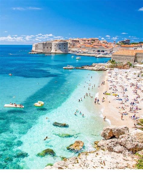 Banje Beach - Dubrovnik - Croatia 🏖 🌊 🚣 ☀ Great photo by @timotej #croatia #hrvatska #… | Places ...