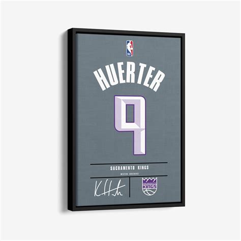 Kevin Huerter Jersey Art Sacramento Kings NBA Wall Art Home - Etsy